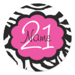 Personalized 21st Birthday Sticker