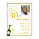 Personalized 30th Birthday Party Photo Invitations