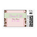 Personalized 3 Pink Leopard Postage
