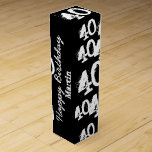 Personalized 40th Birthday Wine Gift Boxes