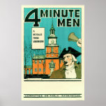 Personalized 4 Minute Men ~ Vintage World War 1. posters