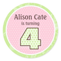 Personalized 4th Birthday Seal