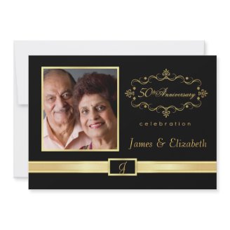Personalized 50th Anniversary Party Invitations
