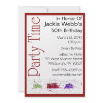Personalized 50th Birthday Party Invitation