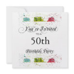 Personalized 50th Birthday Party Invitations