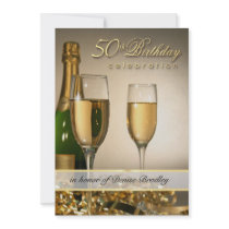 Personalized 50th Birthday Party Invitations