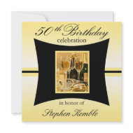 Personalized 50th Birthday Party Invitations invitation