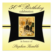 Personalized 50th Birthday Party Invitations