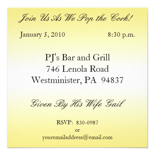 Personalized 50th Birthday Party Invitations