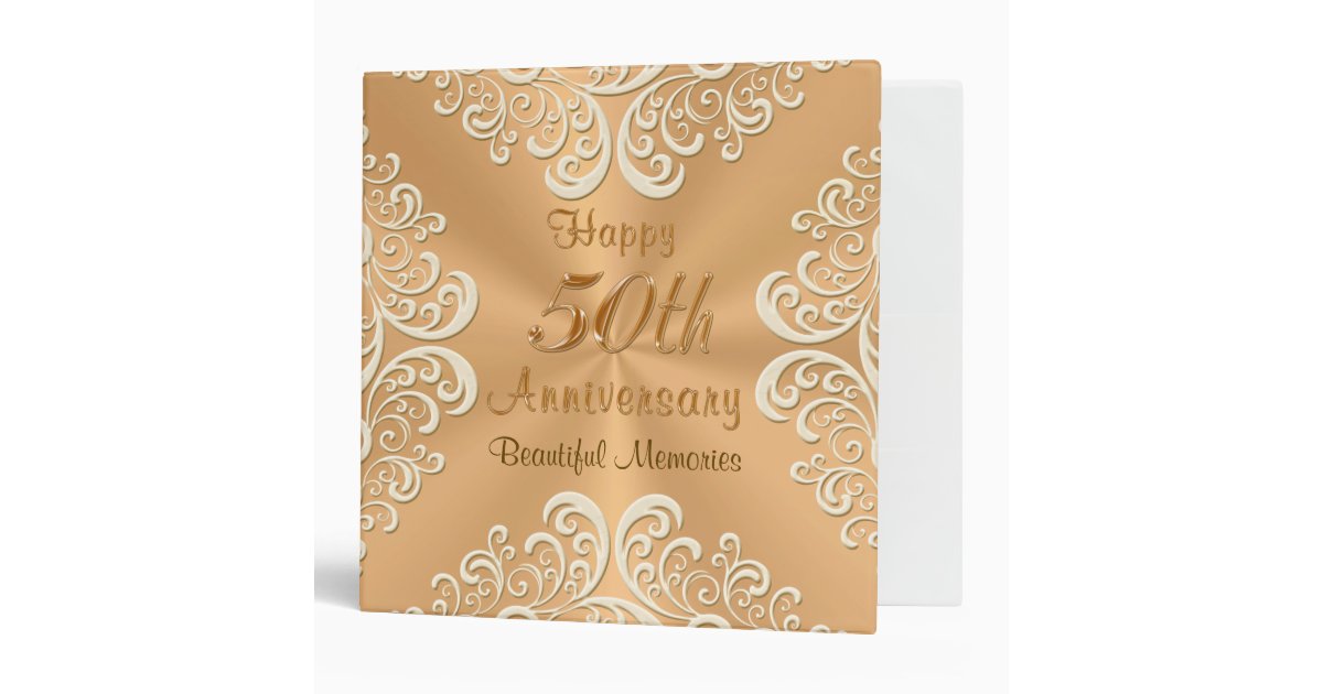 personalized 50th wedding anniversary photo album 3 ring wedding anniversary photo album