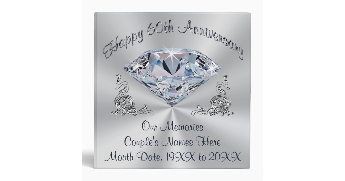 personalized 60th wedding anniversary photo album 3 ring wedding anniversary photo album