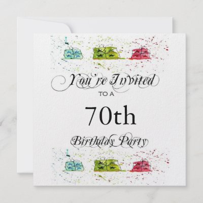 Unique Birthday Favors on Personalized 70th Birthday Party Invitations By Nightsweatsdiva