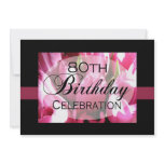 Personalized 80th Birthday Party Invitations