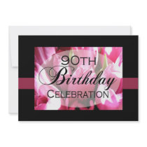 Personalized 90th Birthday Party Invitations