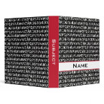 Personalized ABC School Binder