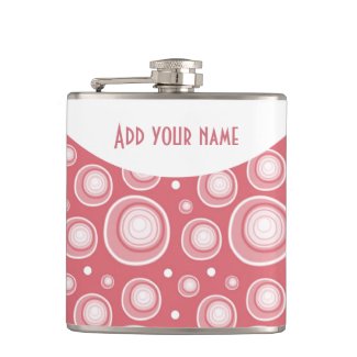 Personalized Abstract Peach Polka Dots
