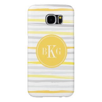 Personalized Abstract Watercolor Stripe Pattern Samsung Galaxy S6 Cases