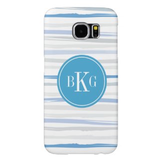 Personalized Abstract Watercolor Stripe Pattern Samsung Galaxy S6 Cases