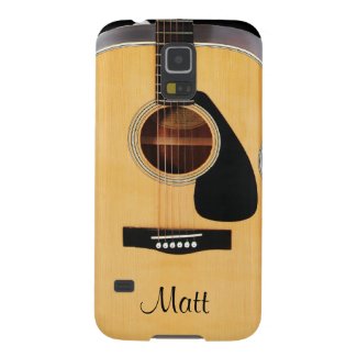 Personalized Acoustic Guitar Music Galaxy S5 Case