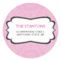 PERSONALIZED ADDRESS LABEL :: divinely damask 1B stickers by holidayboutique PERSONALIZED ADDRESS LABEL :: divinely damask 1B stickers