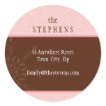 PERSONALIZED ADDRESS LABEL :: magical snowflake 1 stickers