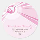 PERSONALIZED ADDRESS LABEL :: modern dove 8 Stickers