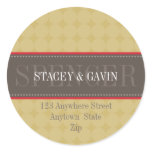PERSONALIZED ADDRESS LABELS :: decorativeband 4 stickers
