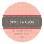 PERSONALIZED ADDRESS LABELS :: decorativeband 6 stickers