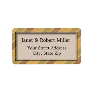 Personalized Address Labels - Modern Stripes label