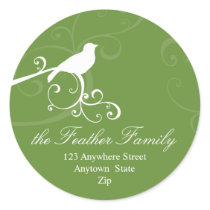 PERSONALIZED ADDRESS LABELS :: whimsicalbird 2 stickers by holidayboutique PERSONALIZED ADDRESS LABELS :: whimsicalbird 2 stickers