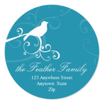 PERSONALIZED ADDRESS LABELS :: whimsicalbird 3 stickers by holidayboutique PERSONALIZED ADDRESS LABELS :: whimsicalbird 3 stickers