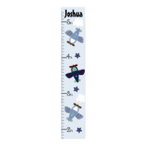 Personalized Adorable Airplanes Growth Chart