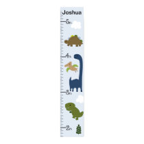 Personalized Adorable Dinosaur Growth Chart Poster