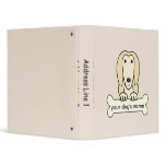 Personalized Afghan Hound binders