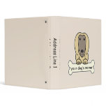 Personalized Afghan Hound binders