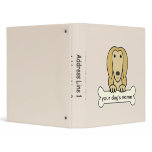 Personalized Afghan Hound binders