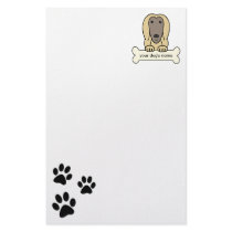 Personalized Afghan Hound Stationery Paper
