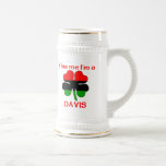 Personalized African American Kiss Me I'm Davis Mugs