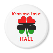 Personalized African American Kiss Me I'm Hall magnets