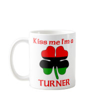 Personalized African American Kiss Me I'm Turner mugs
