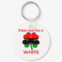 Personalized African American Kiss Me I'm White keychains by KissMeTshirts Personalized African American Kiss Me I'm White keychains