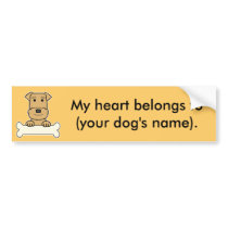 Personalized Airedale Bumper Stickers