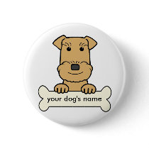Personalized Airedale Pinback Button