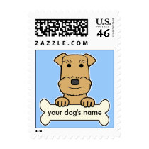 Personalized Airedale Stamp