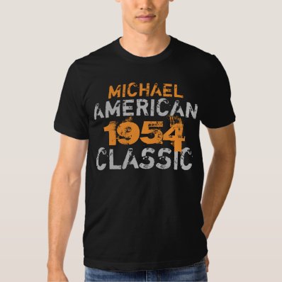 Personalized American Classic Birthday Tee Shirt