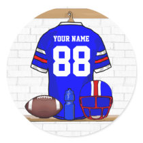 Personalized American Football Grid Iron jersey stickers