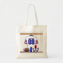 Personalized American Football Grid Iron WRB Bags