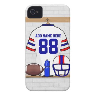 Personalized American Football Grid Iron WRB iPhone 4 Case