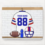 Personalized American Football Grid Iron WRB Mousepads