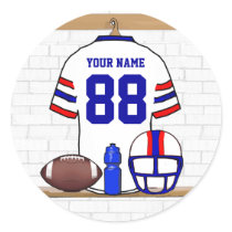Personalized American Football Grid Iron WRB stickers